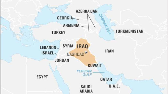 نقشه عراق ـ Iraq Map in Asian