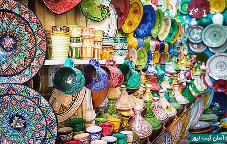 مغازه فروش صنایع دستی ایرانی